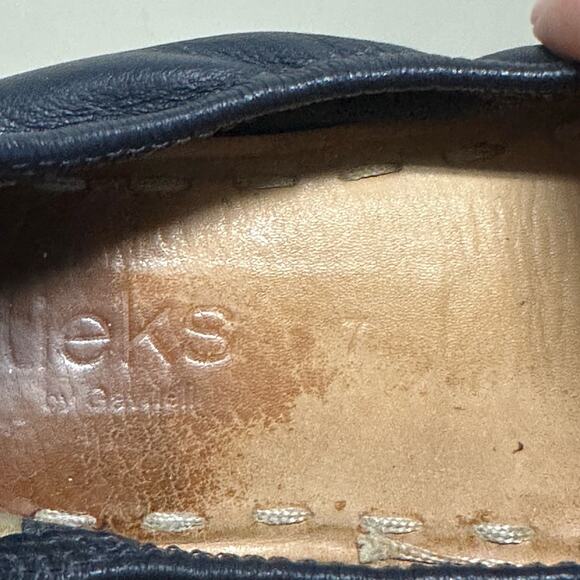 Tieks California Navy Italian Leather Ballet Flat Shoes Travel Size 7 - Picture 15 of 15